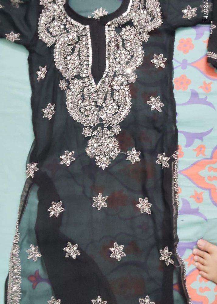Elegant Black Kurta