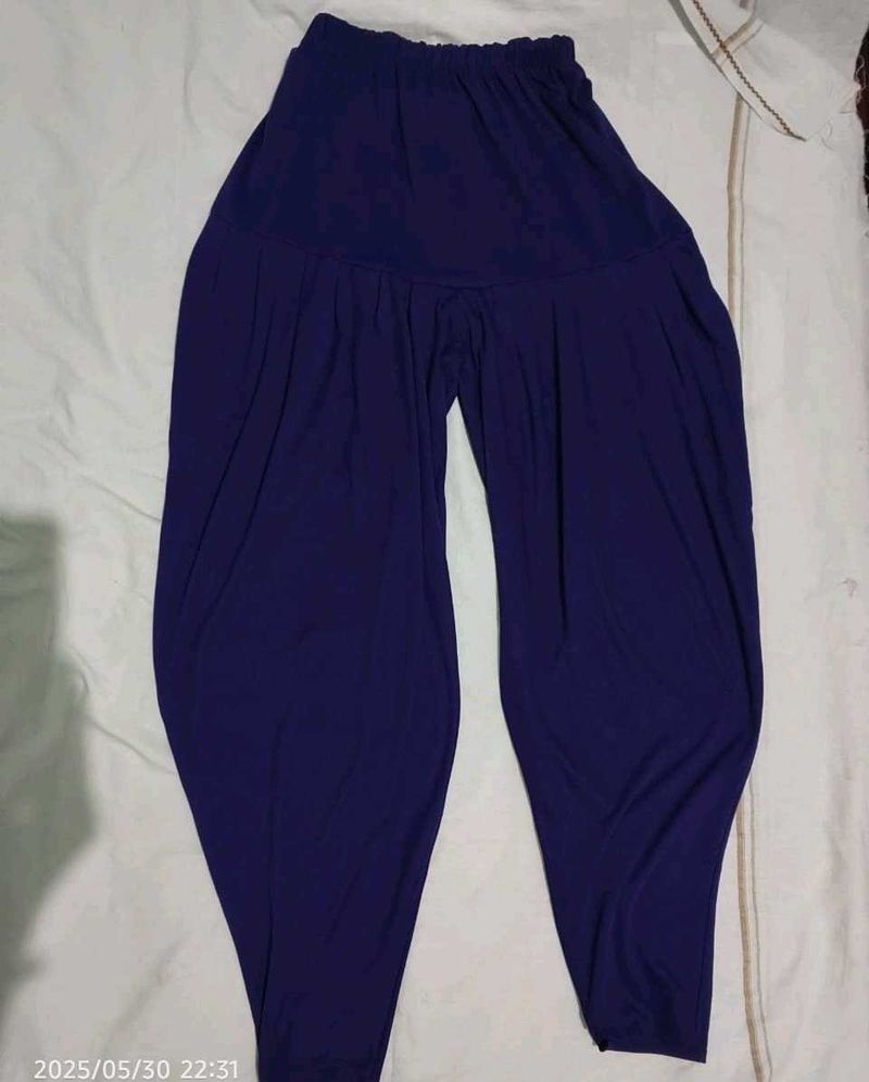 Blue Harem Pants and Dupatta