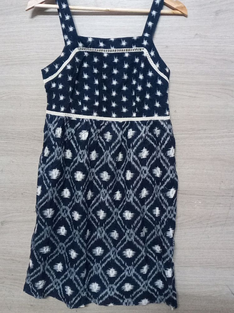 Ikkat Print Aline Dress