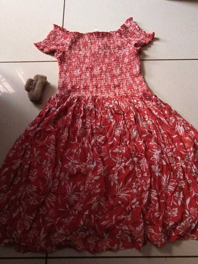 Floral Off-Shoulder Dress