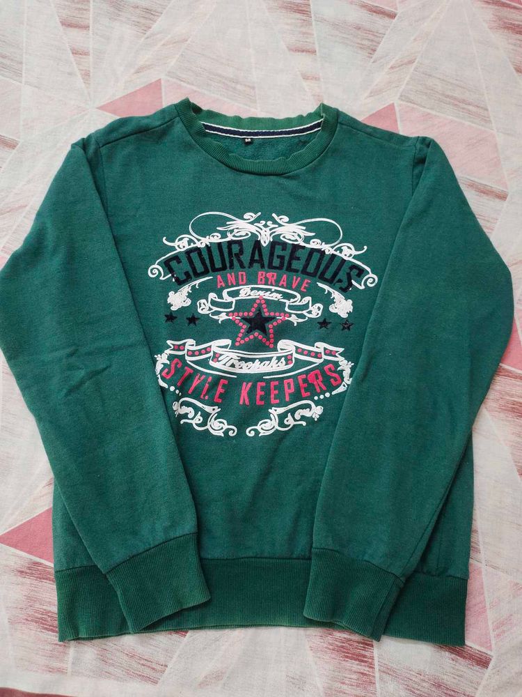 Green Graphic Sweatshirt