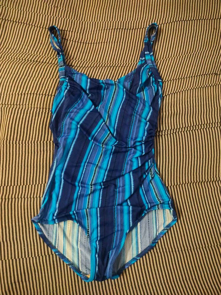 Striped One Piece Swimsuit