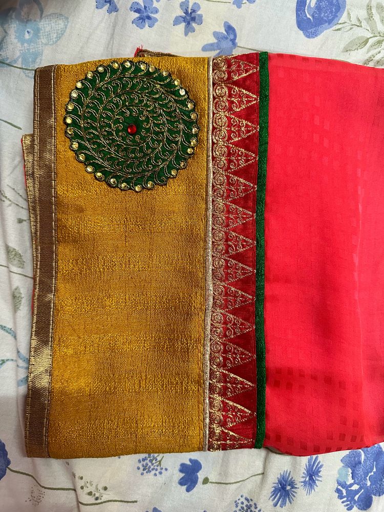 Beautiful Festive Saree With Trending Border