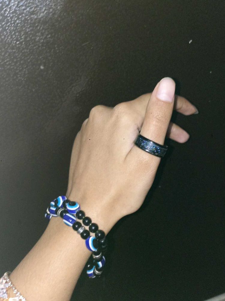 unisex Stylish Ring &amp; Bracelet Set