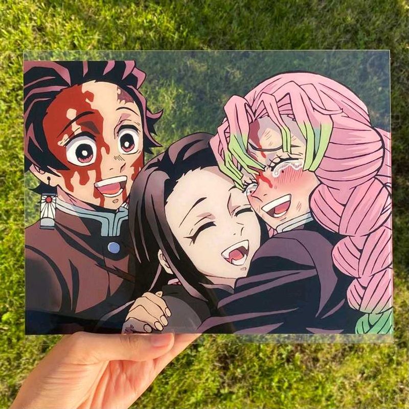 Demon Slayer Glass Painting