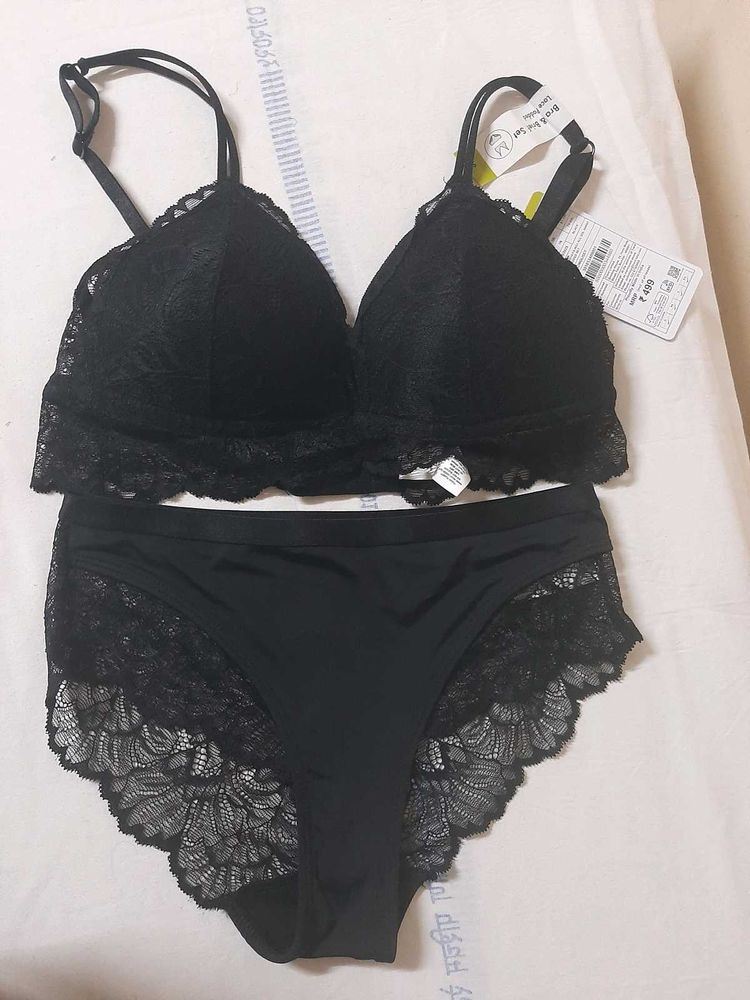 Lace Bralette &amp; Panty Set - New🎁