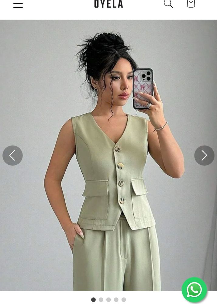 Green waistcoat