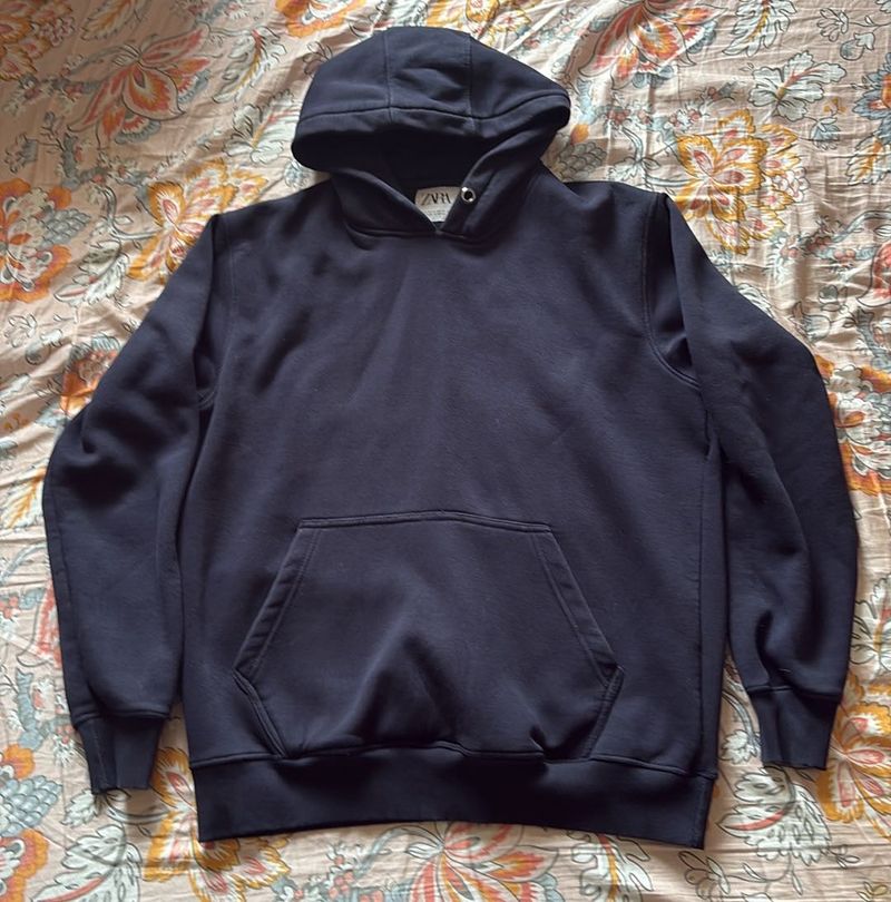 ZARA Navy Blue Hoodie
