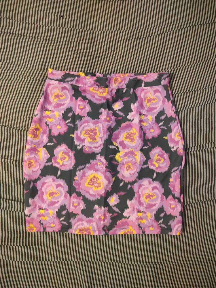 Floral Mini Skirt