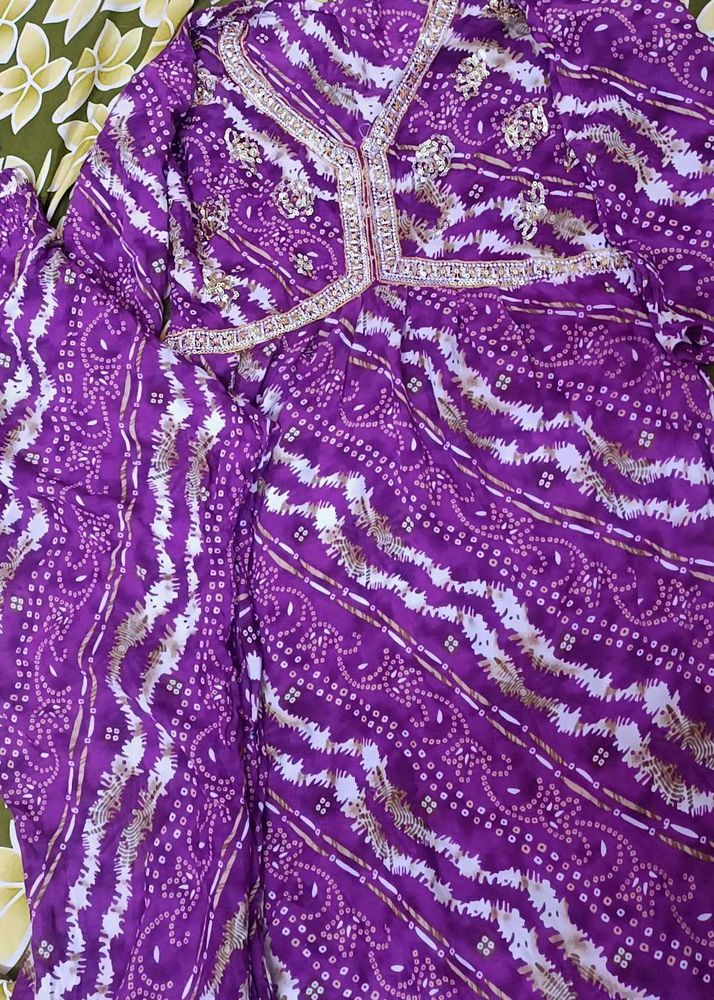 Elegant Purple Kurta Set