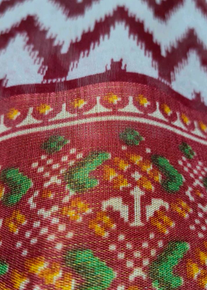 Vintage Red Patterned Fabric