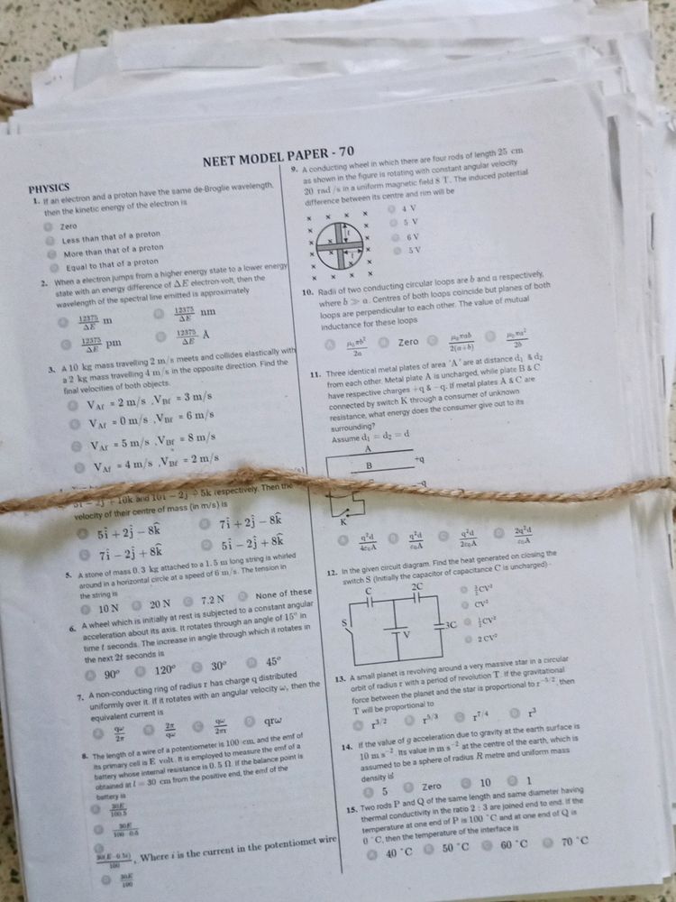 Nta Neet Model 10 Papers With Solutions And Key An