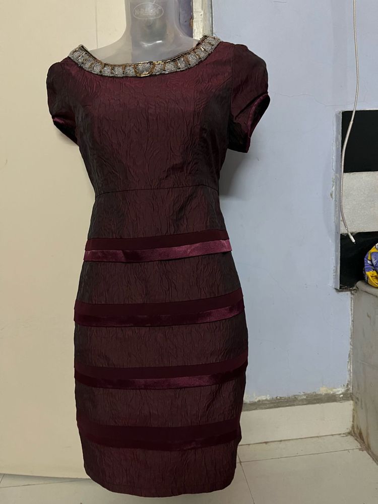 Pintrest Marron Layered Bodycott One Piece