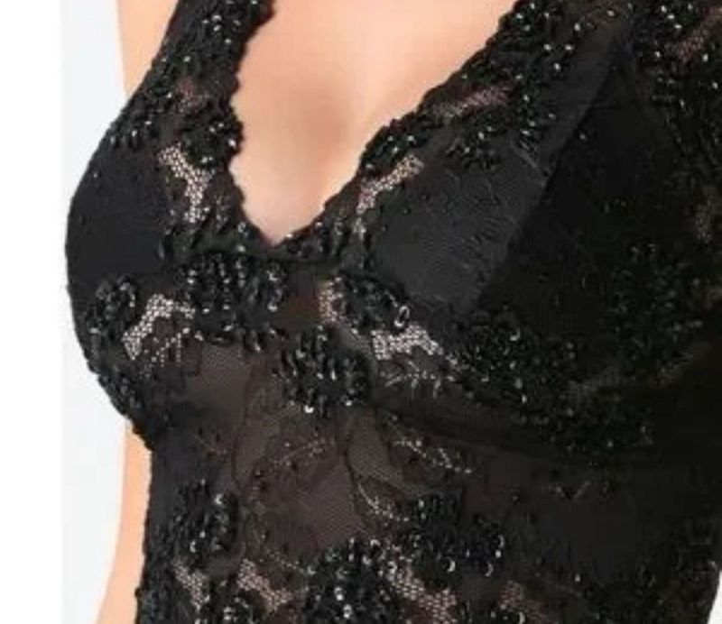 Lace Embellished Top