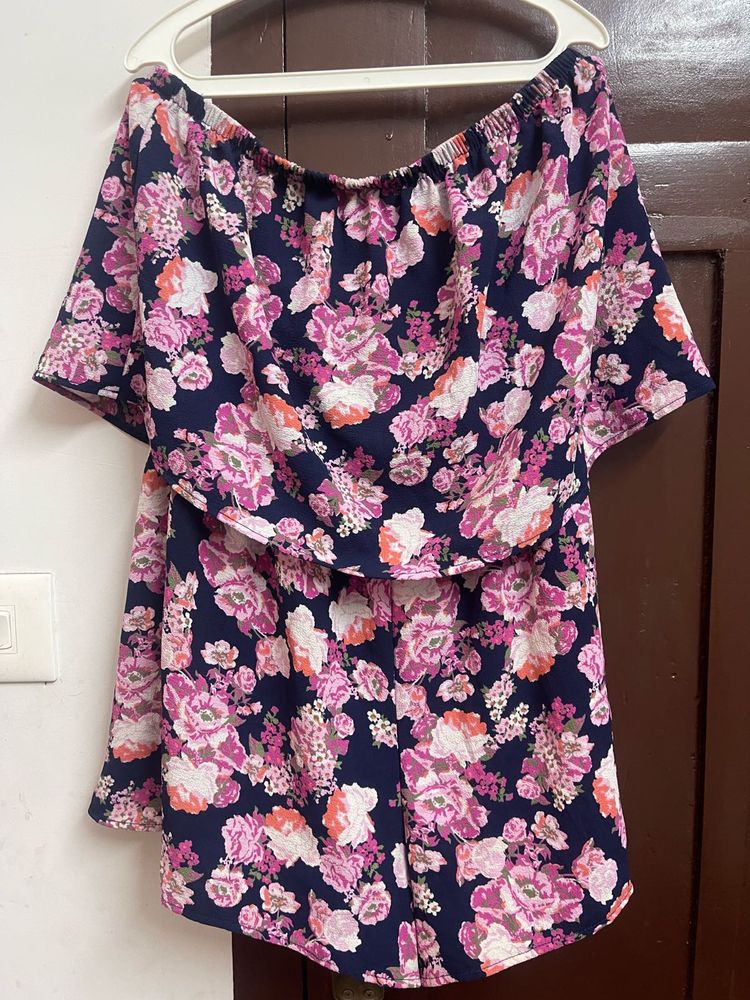 Floral Print Romper