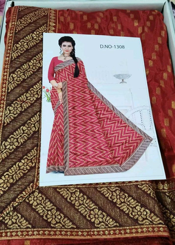 Saree With Blouse 😍