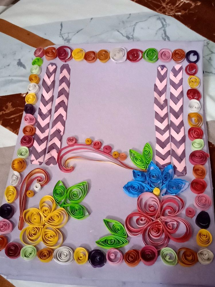 Beautiful Hand made file covers made with quilling