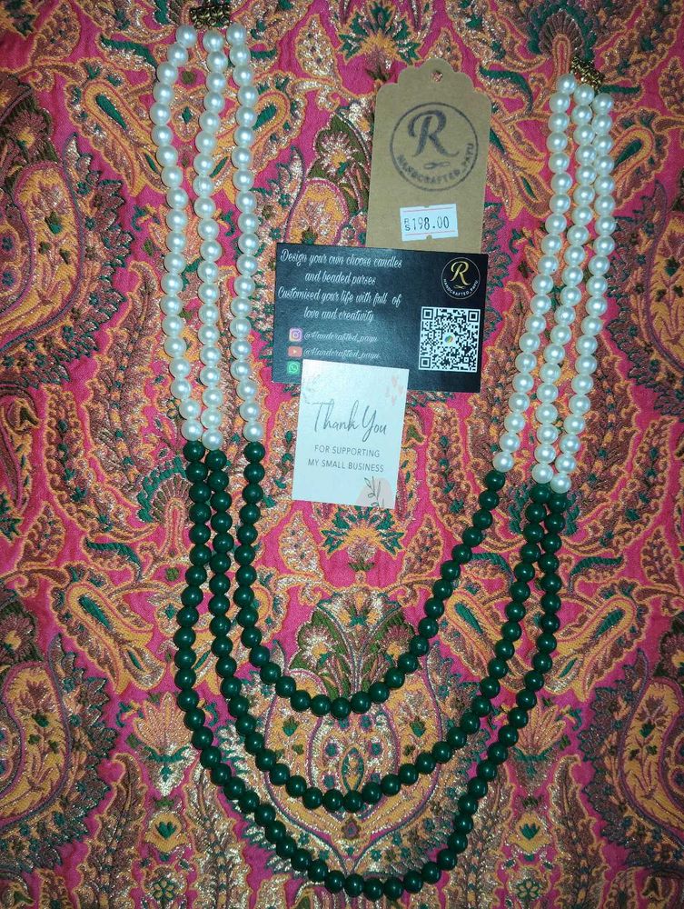 Beaded 3 Layered Necklace