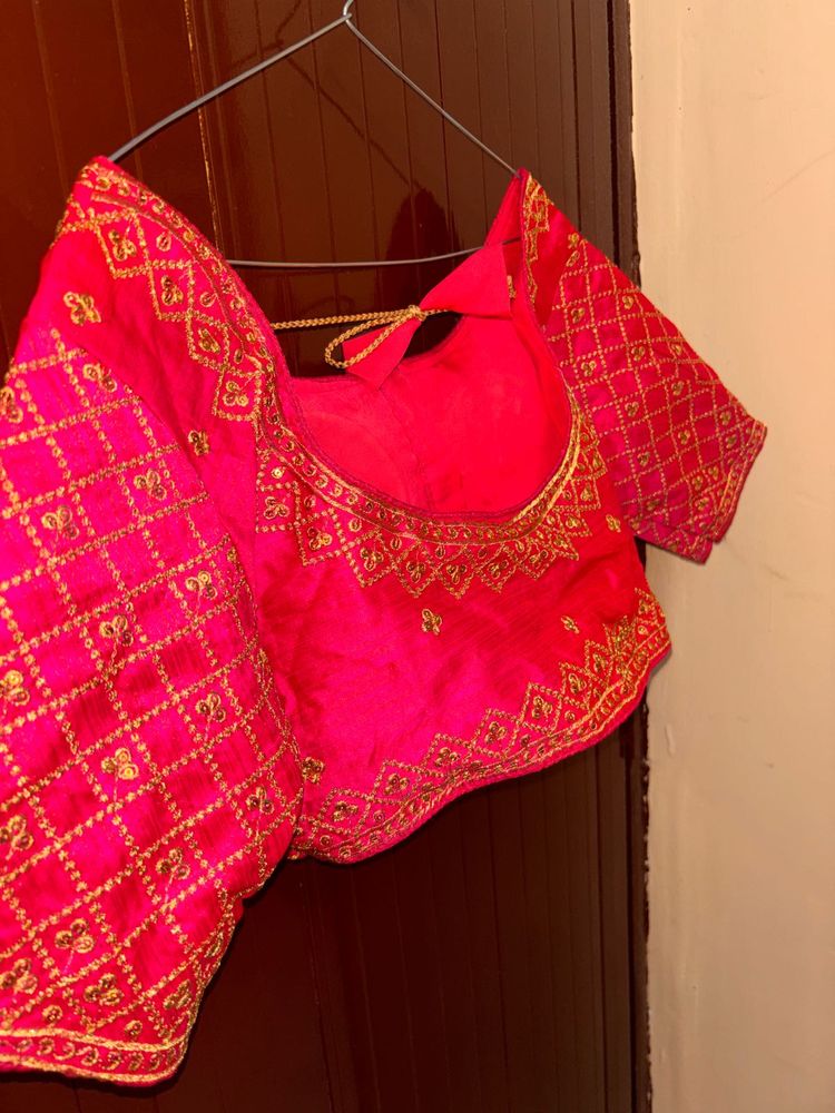 Pink Embroidered Blouse