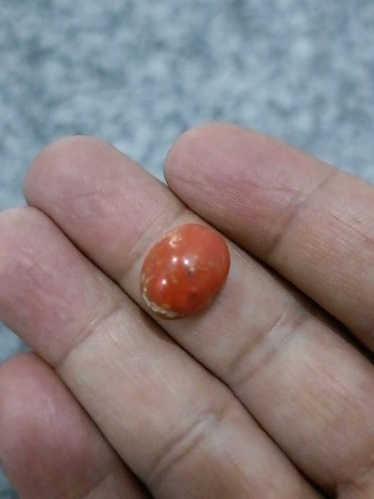 Vintage Orange Stone Cabochon