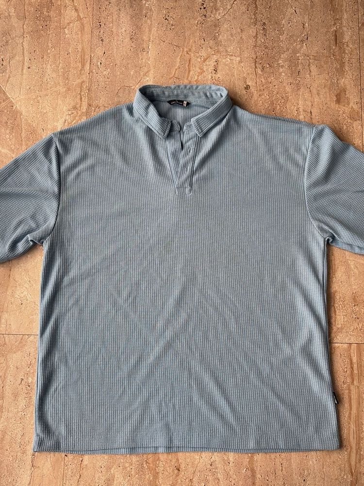 Casual Blue Polo Shirt