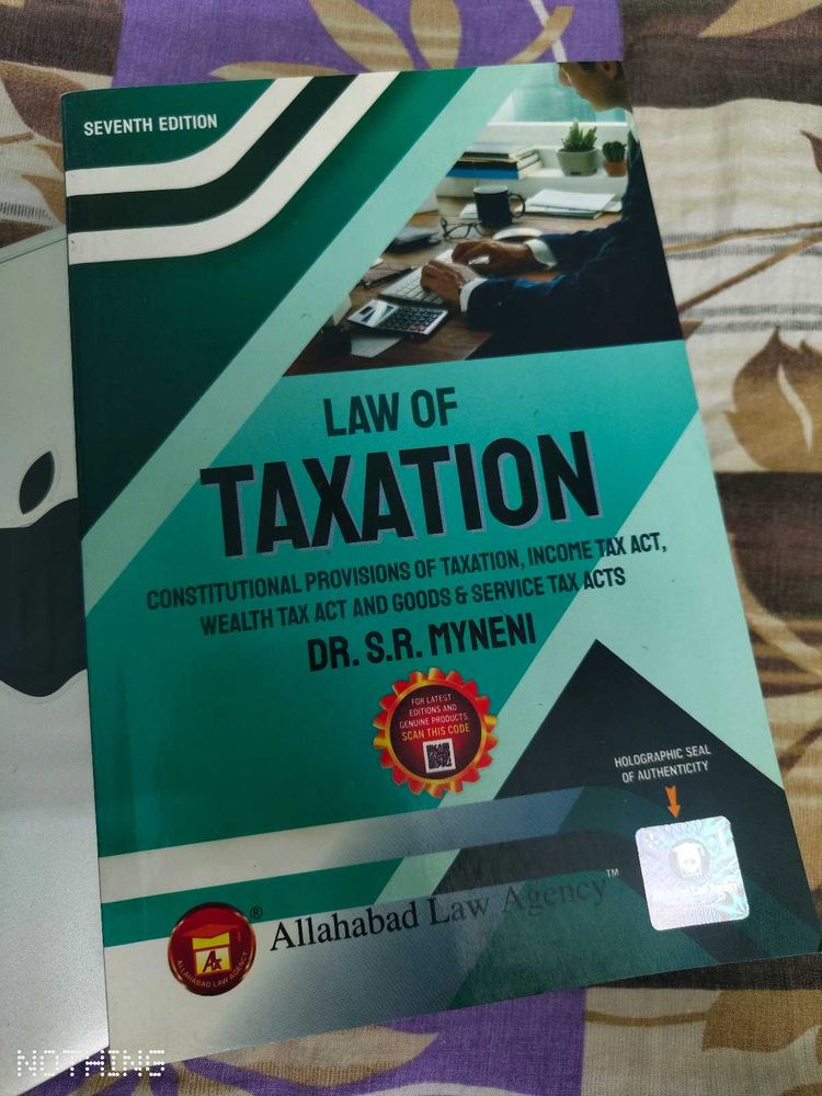 Law of Taxation by Dr. S.R. Myeni