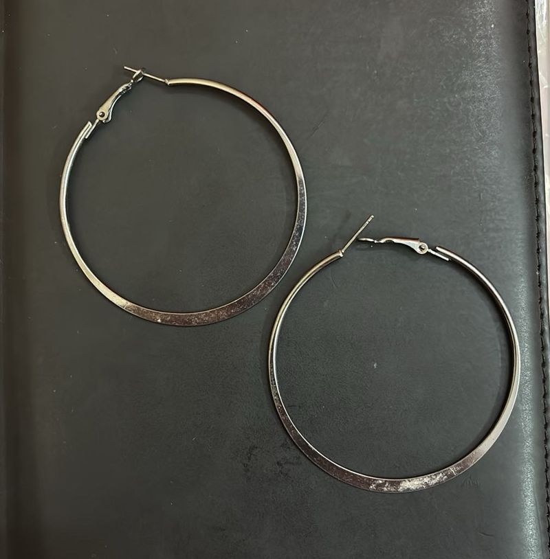 Silver Hoop Earrings