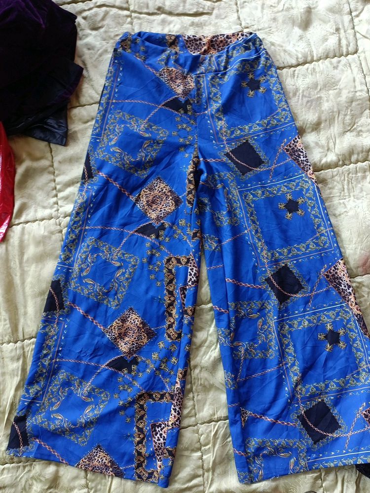 Women And Girl. Plazo.  Printed.