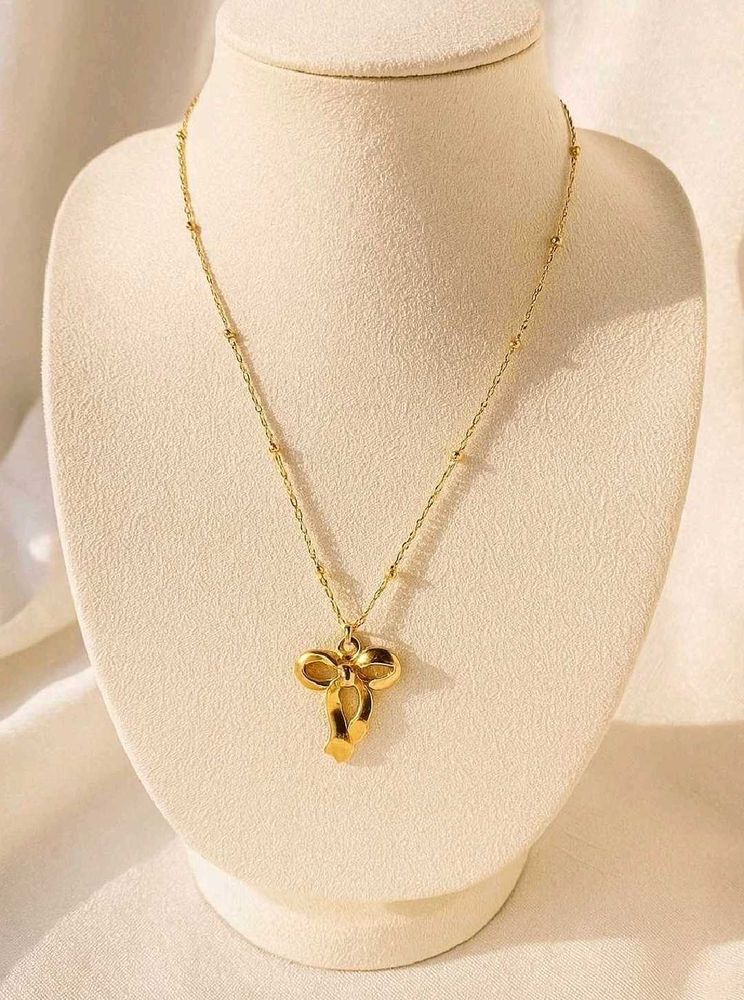 Price Drop❗️bow infinity pendant anti tarnish