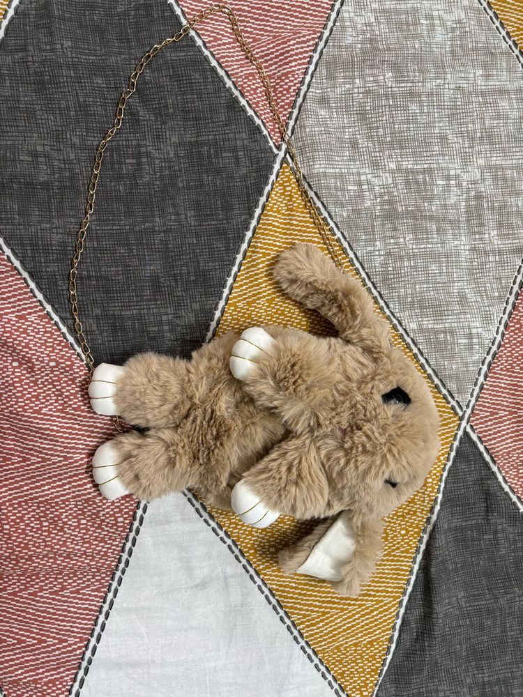 Bunny Plush Chain Bag