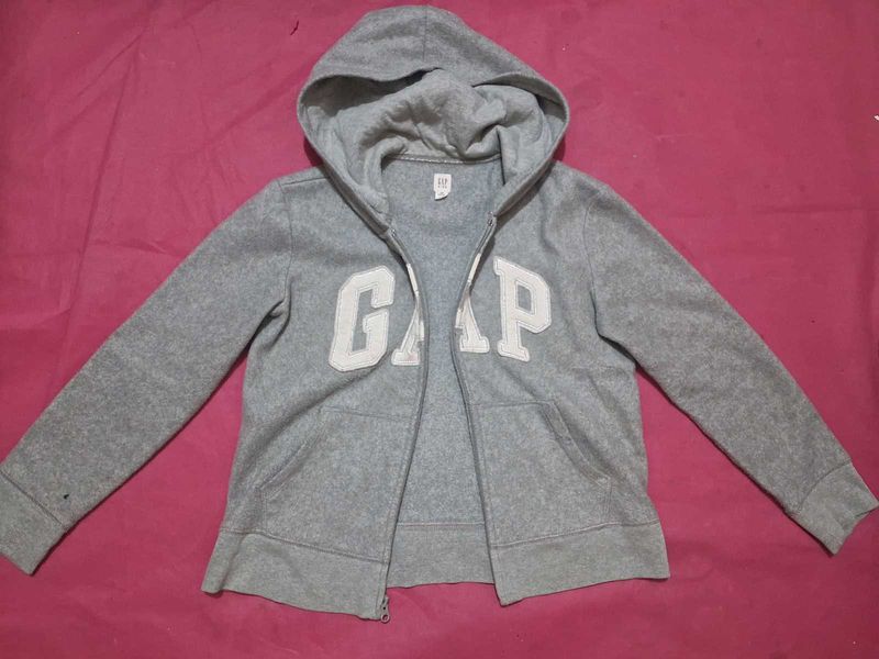 GAP Gray Zip-Up Hoodie