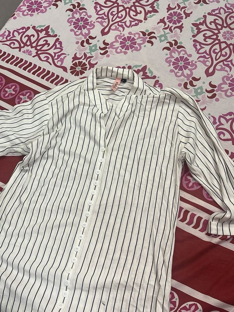 Striped Button-Down Shirt
