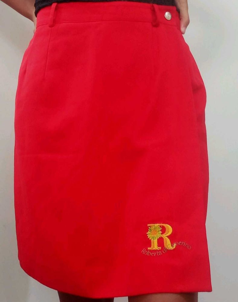 Red Skirt with Logo