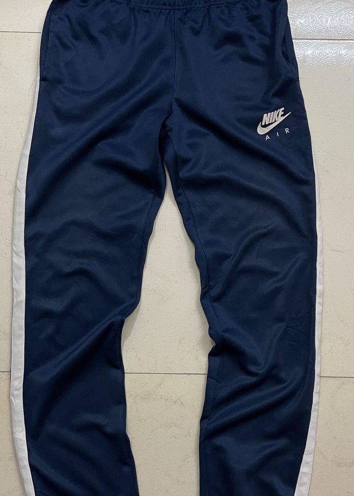 Nike Track Pants - Navy with White Stripe