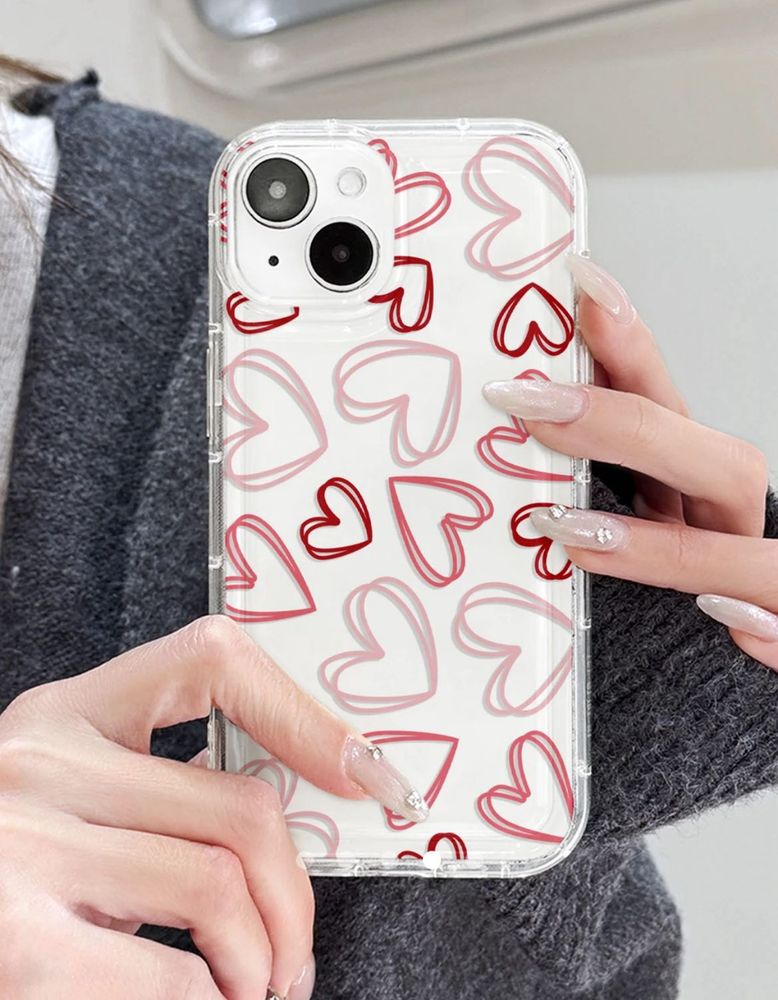 Silicone Case with Heart Detailings!💗