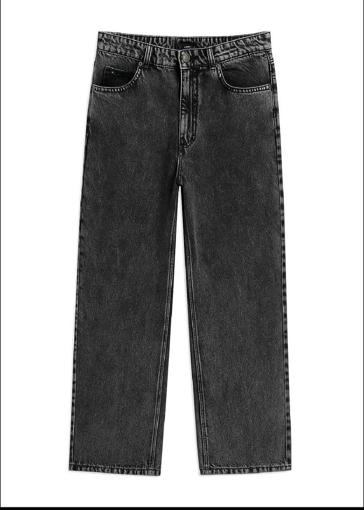 Grey Wide Leg Jeans