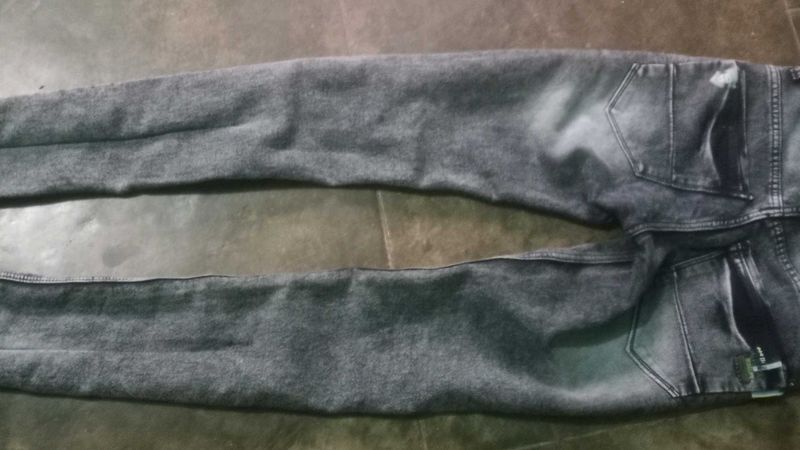 Stylish Gray Denim Jeans