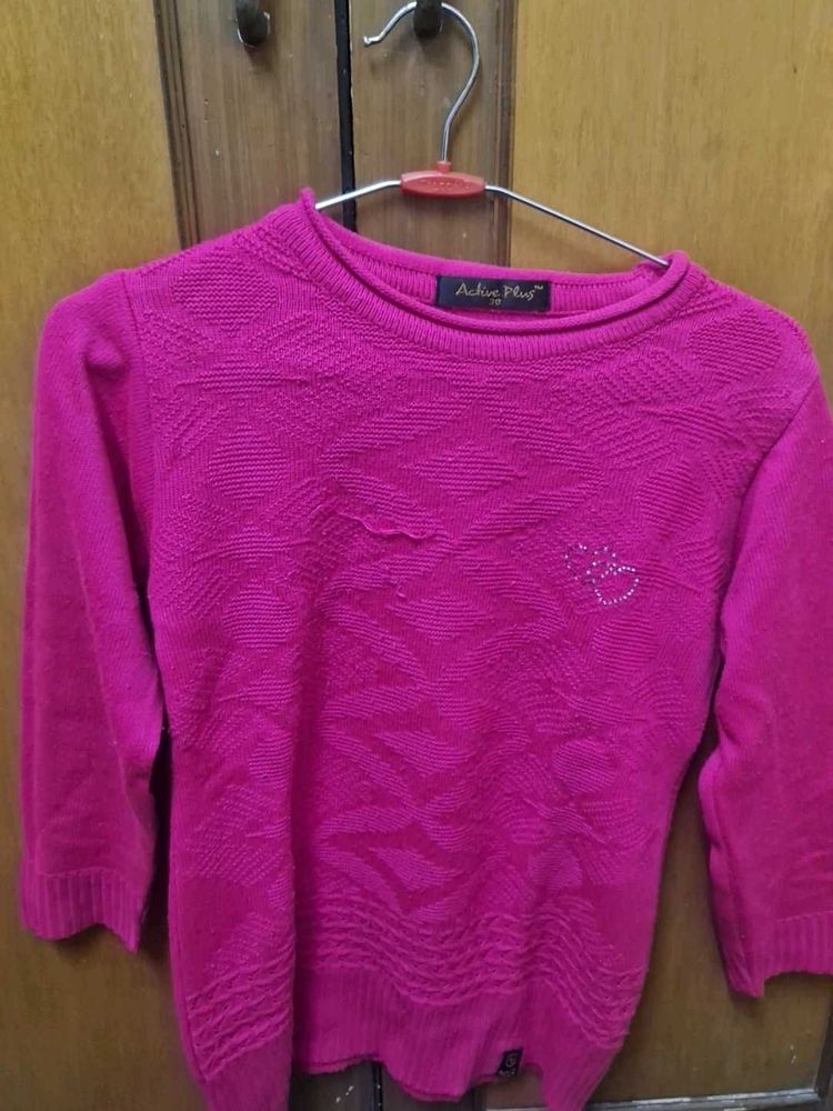 Pink Knit Sweater