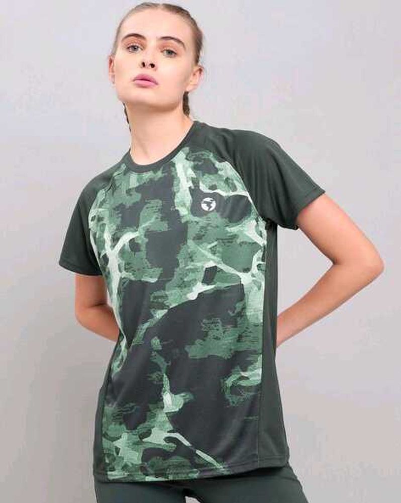 Camo Print Active Tee