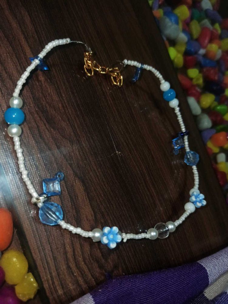 Blue Beaded Necklace