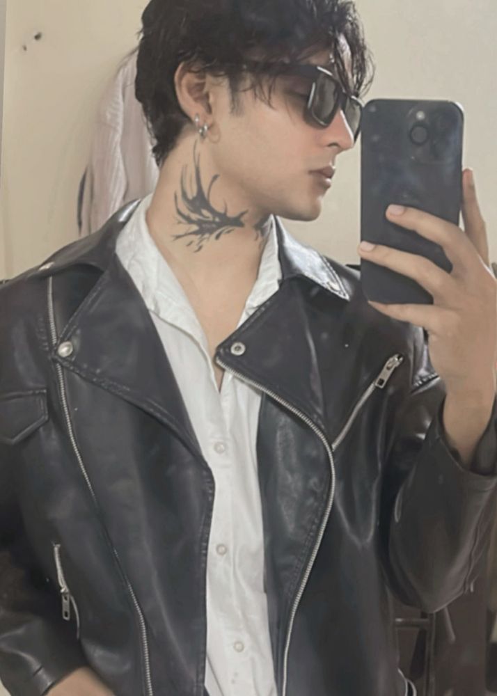 Black Racing Leather Jacket