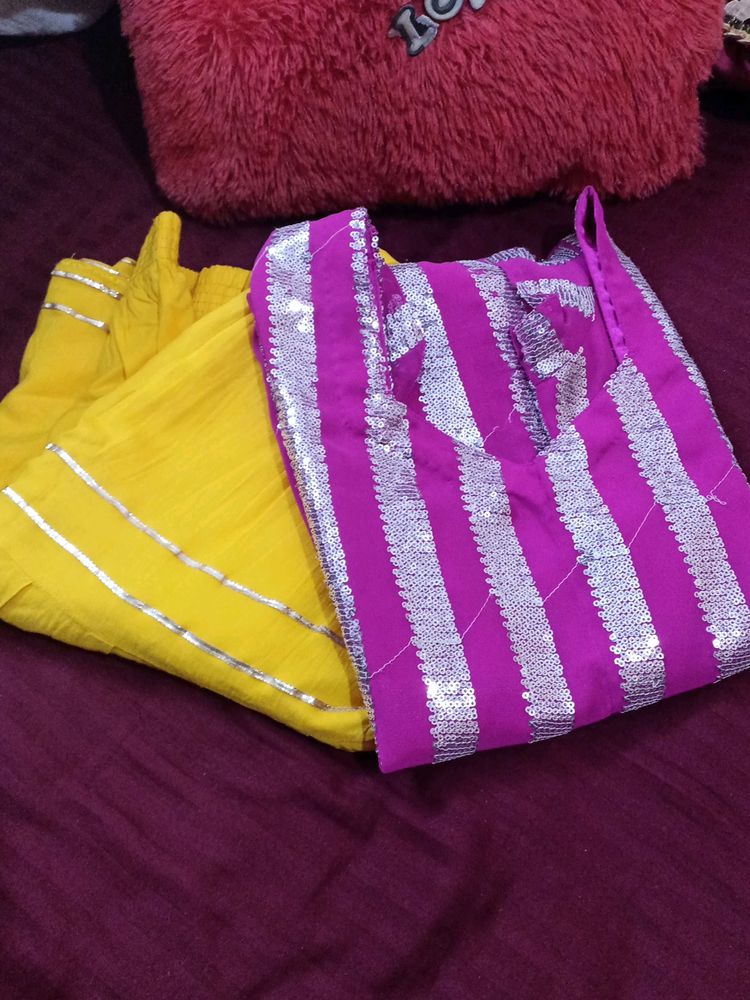 Sequence Kurta Sharara Wedding..