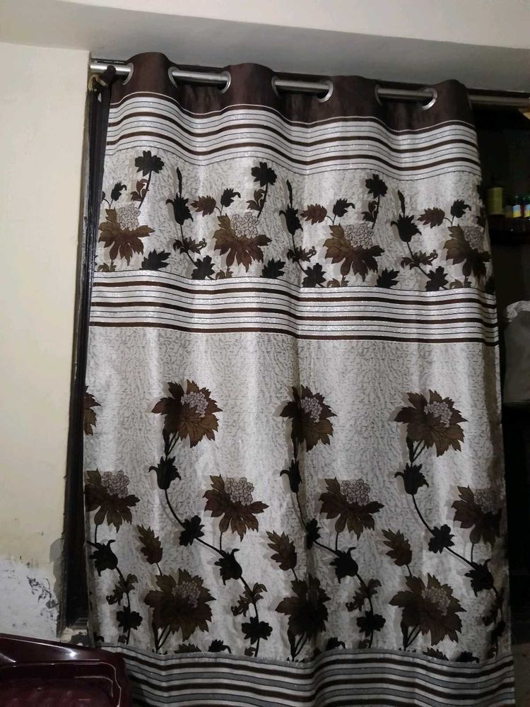 Floral Print Curtain