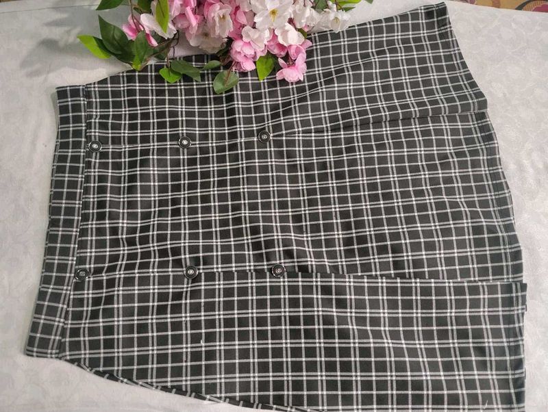 Checkered Mini Skirt