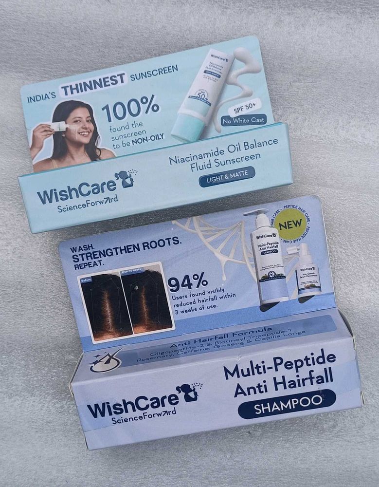 Wishcare Sunscreen &amp; Shampoo Sample Pack