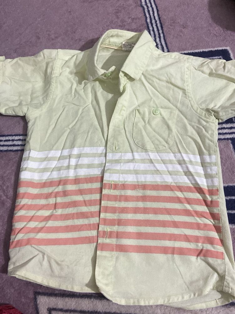 Striped Button-Down Shirt