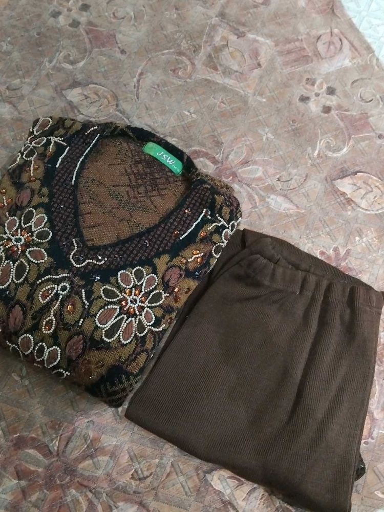 Beautiful Embroidery kurti Pant Set