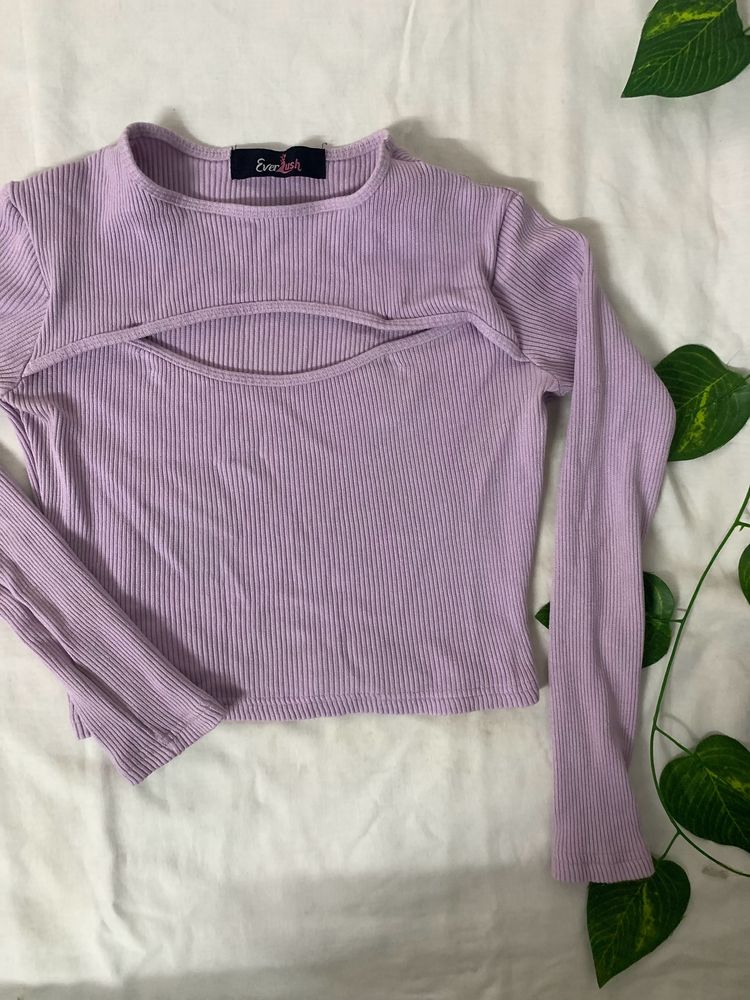 Lavender Crop Top💜