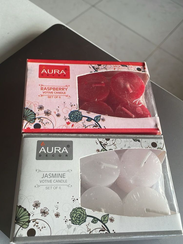 Aura Scented Votive Candles (Set of 12)