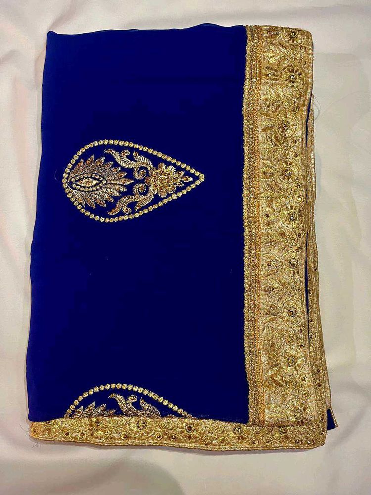 Elegant Blue Saree